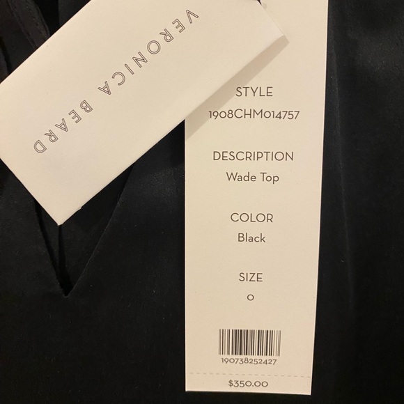 Veronica Beard Wade Tie Neck Silk Top - Picture 4 of 7